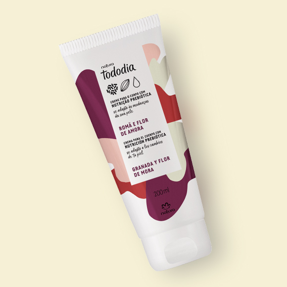 Creme Desodorante Nutritivo Para o Corpo Tododia Romã e Flor de Amora