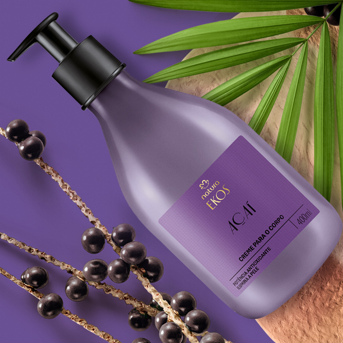 Creme Desodorante Hidratante para o Corpo Ekos Açaí