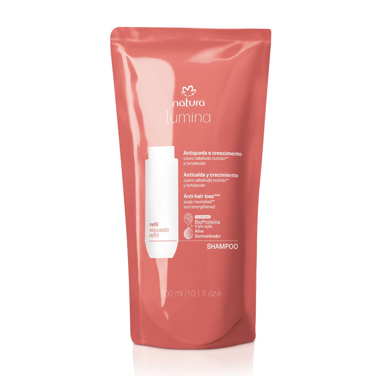Refil Shampoo Estimulante Antiqueda e Crescimento Lumina