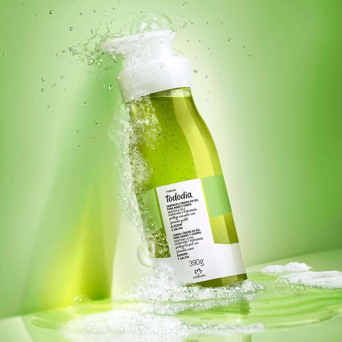 Sabonete Líquido em Gel Tododia Alecrim e Sálvia