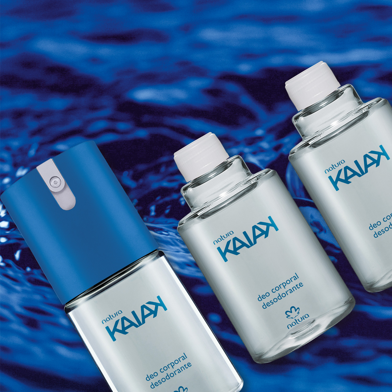 Kit Desodorante Spray Corporal Kaiak Masculino (2 produtos)