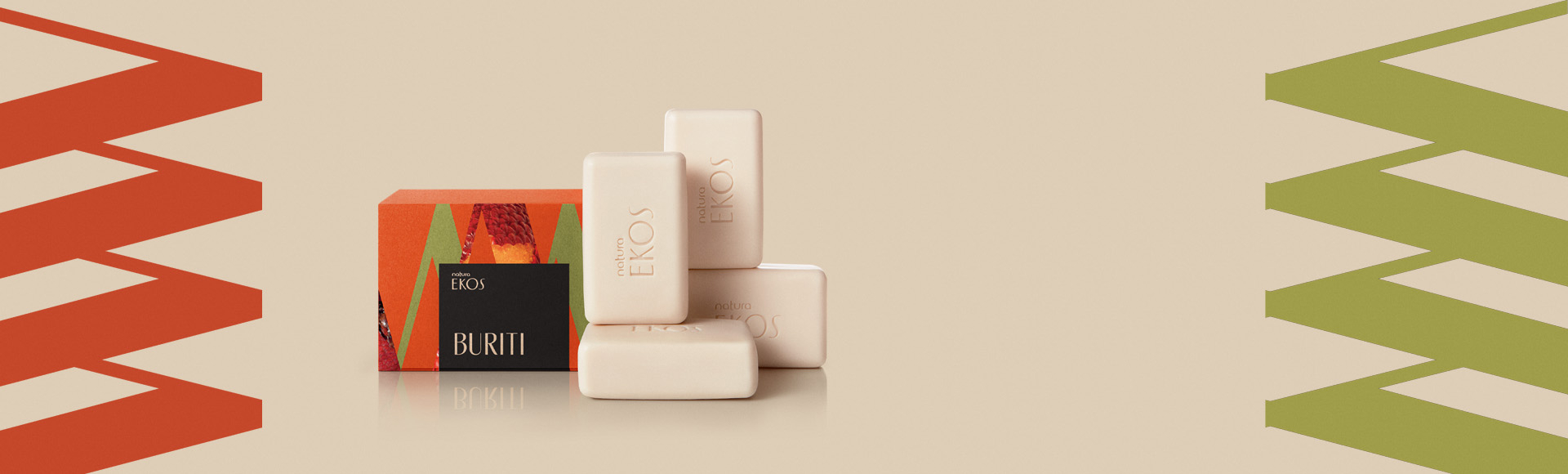 Sabonete em Barra Puro Vegetal Cremoso Ekos Buriti