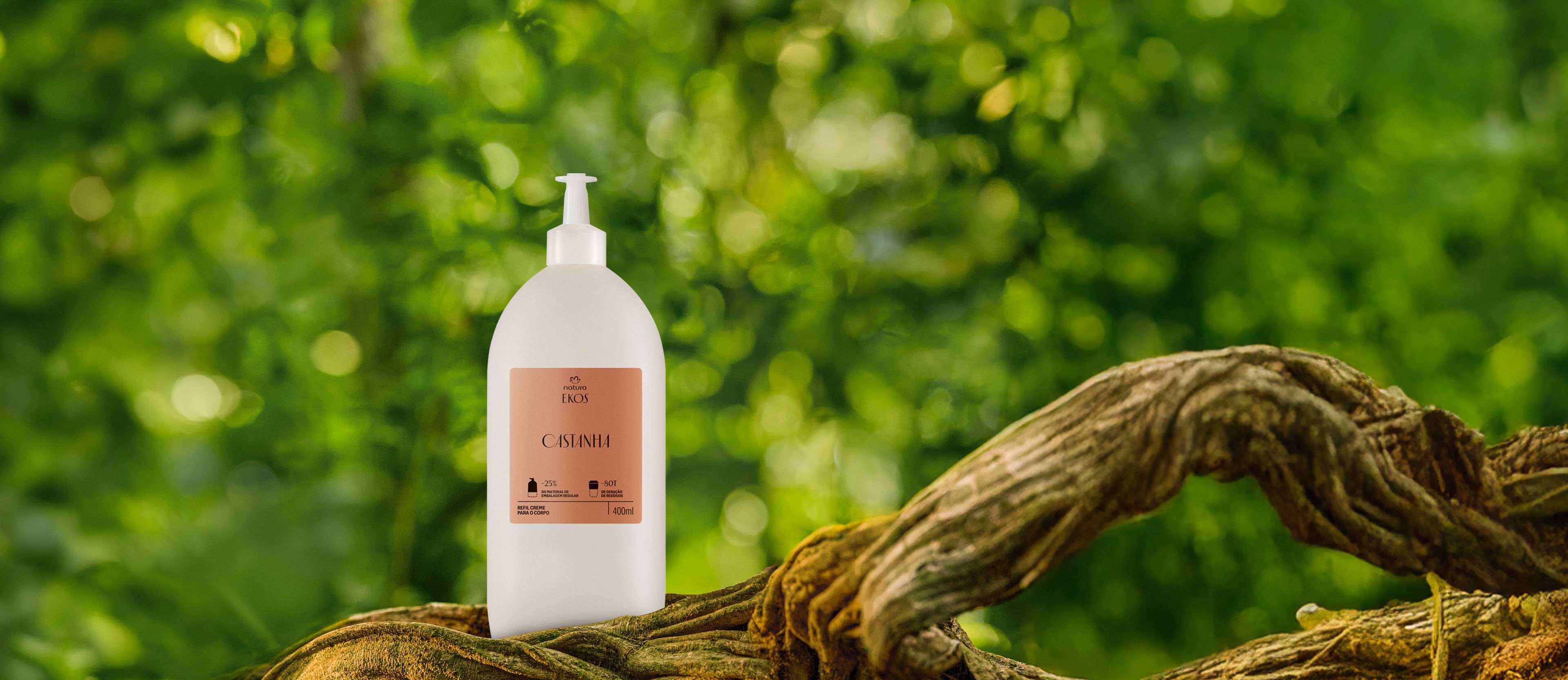 Refil Creme Desodorante Hidratante para o Corpo Ekos Castanha