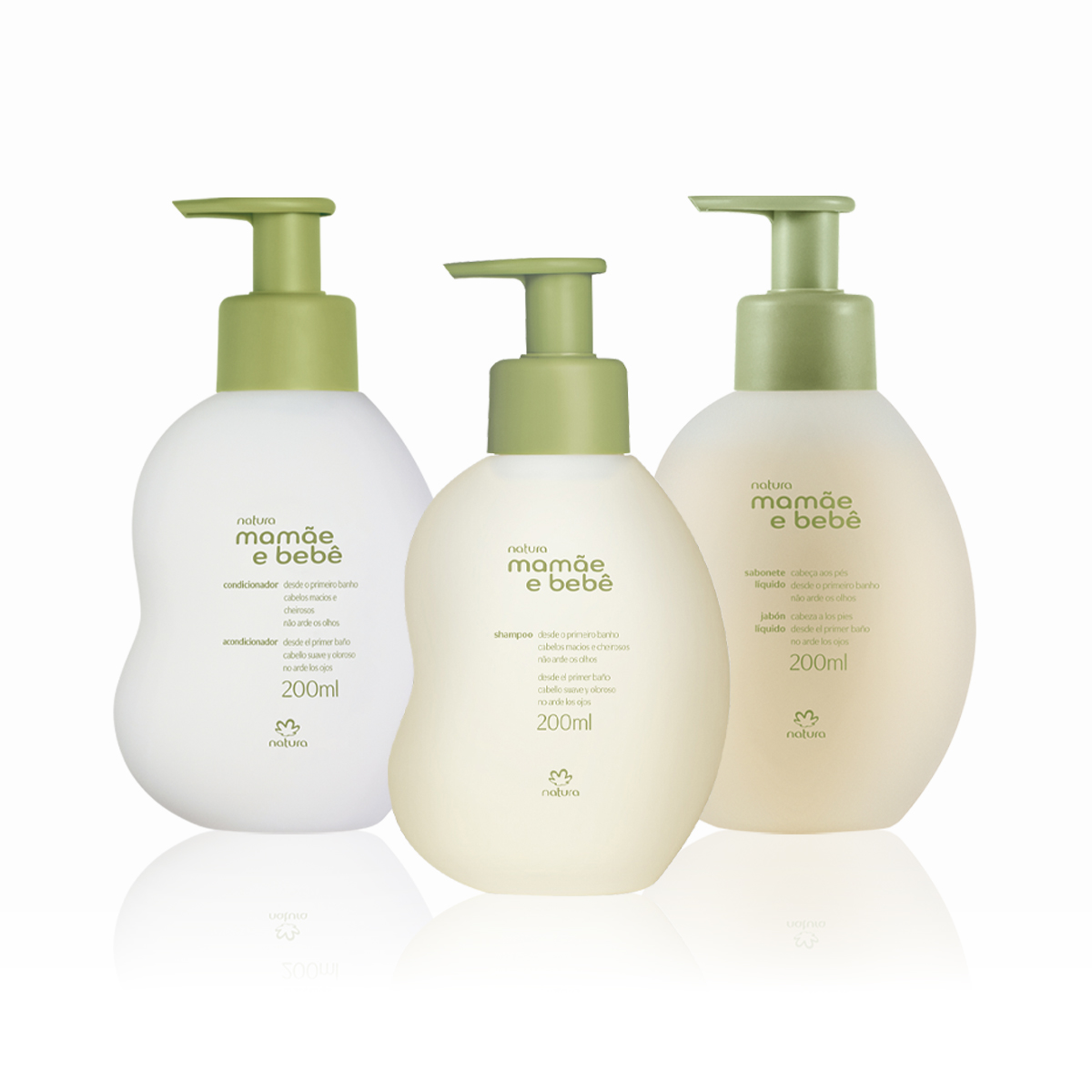 Kit Mamãe e Bebê Shampoo, Condicionador e Sabonete Líquido (3 produtos) Kit Mamãe e Bebê Shampoo, Condicionador e Sabonete Líquido (3 produtos)