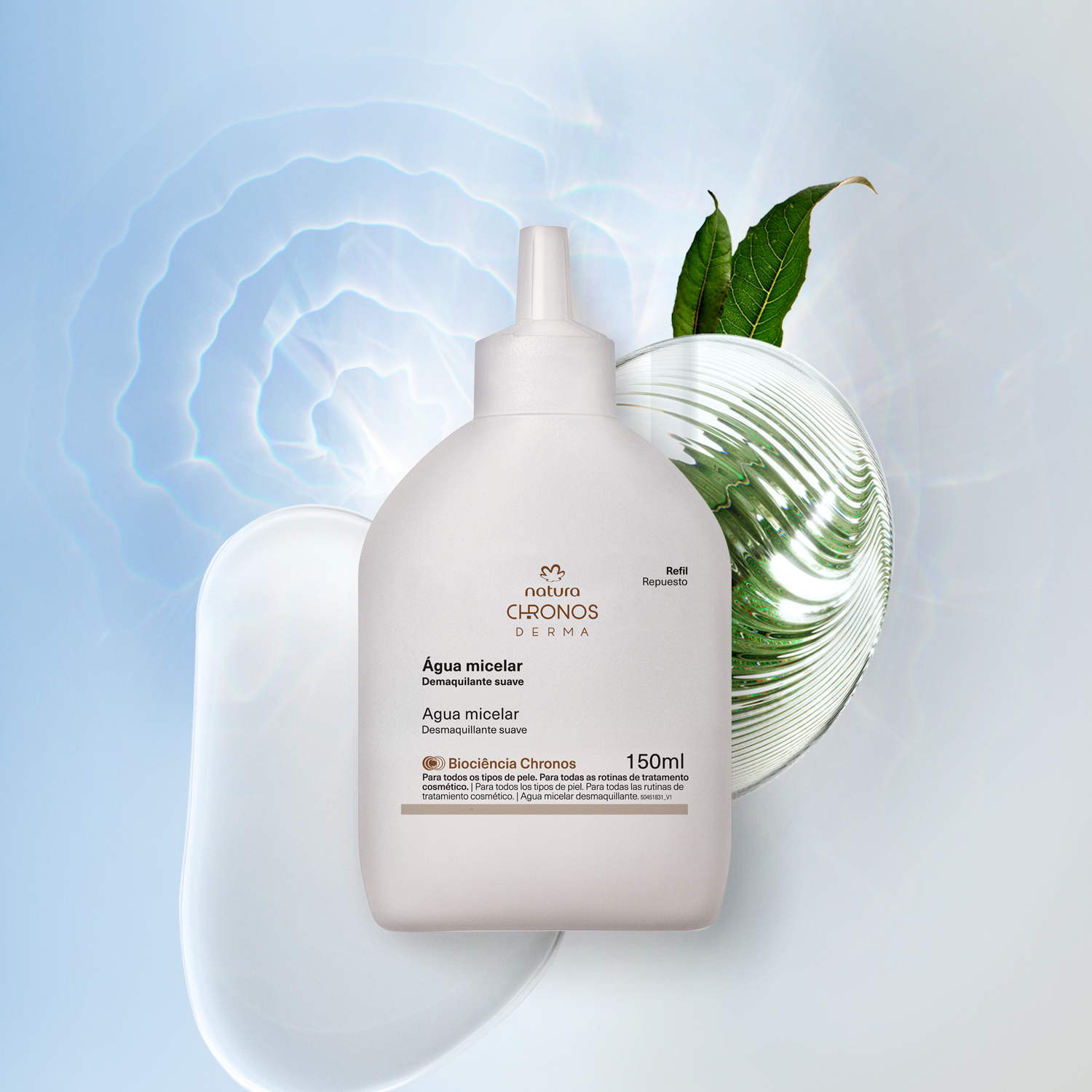 Refil Água Micelar Demaquilante Suave Chronos Derma