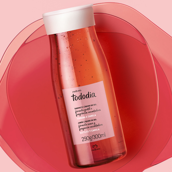 Sabonete Líquido em Gel Tododia Tâmara e Canela