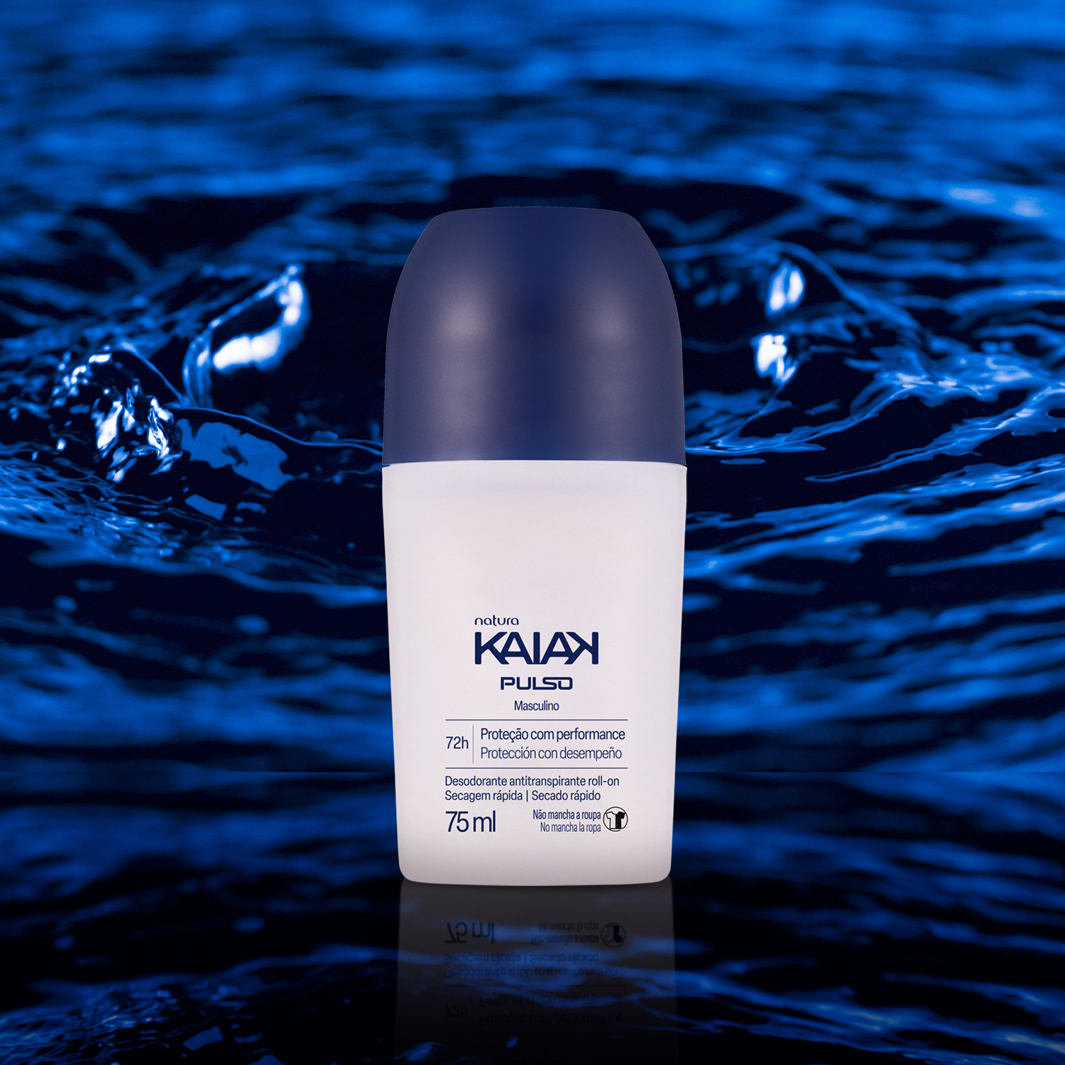 Desodorante Antitranspirante Roll-on Kaiak Pulso Masculino