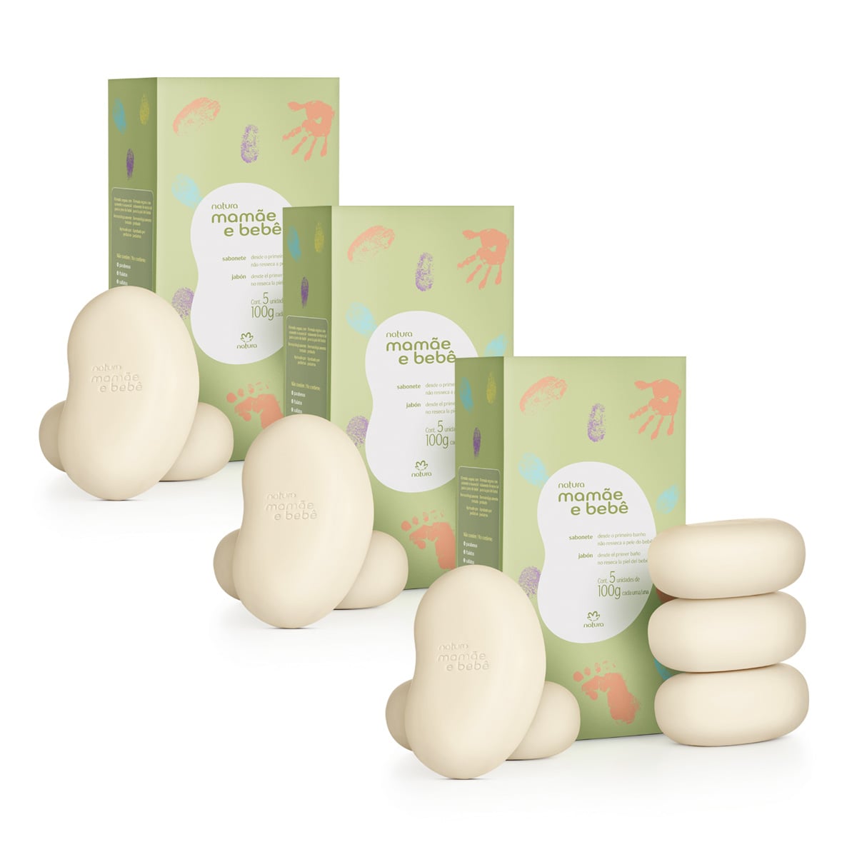 Kit Sabonete em Barra Mamãe e Bebê Clássico