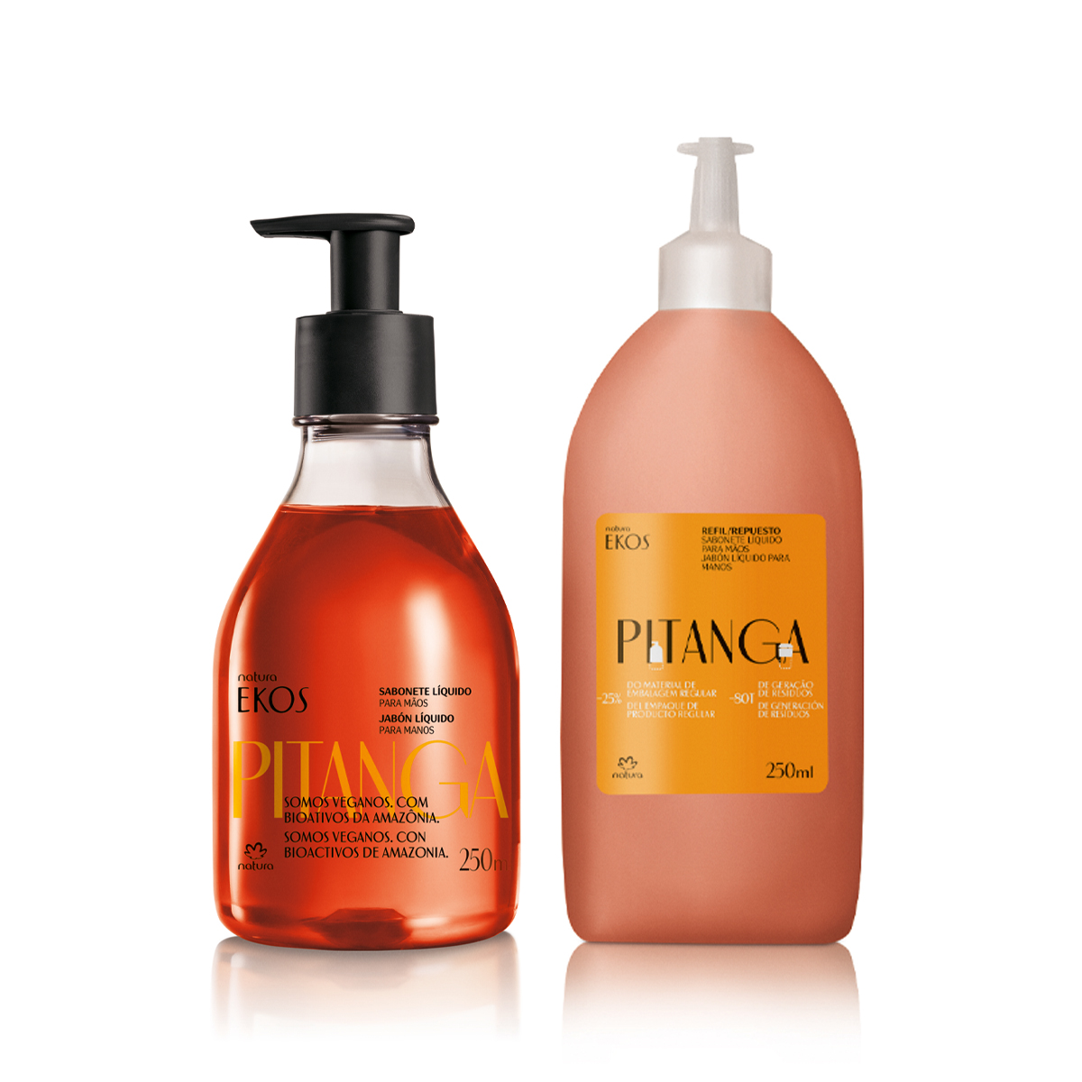 Kit Sabonete Líquido para Mãos Ekos Pitanga com Refil 250 ml
  
