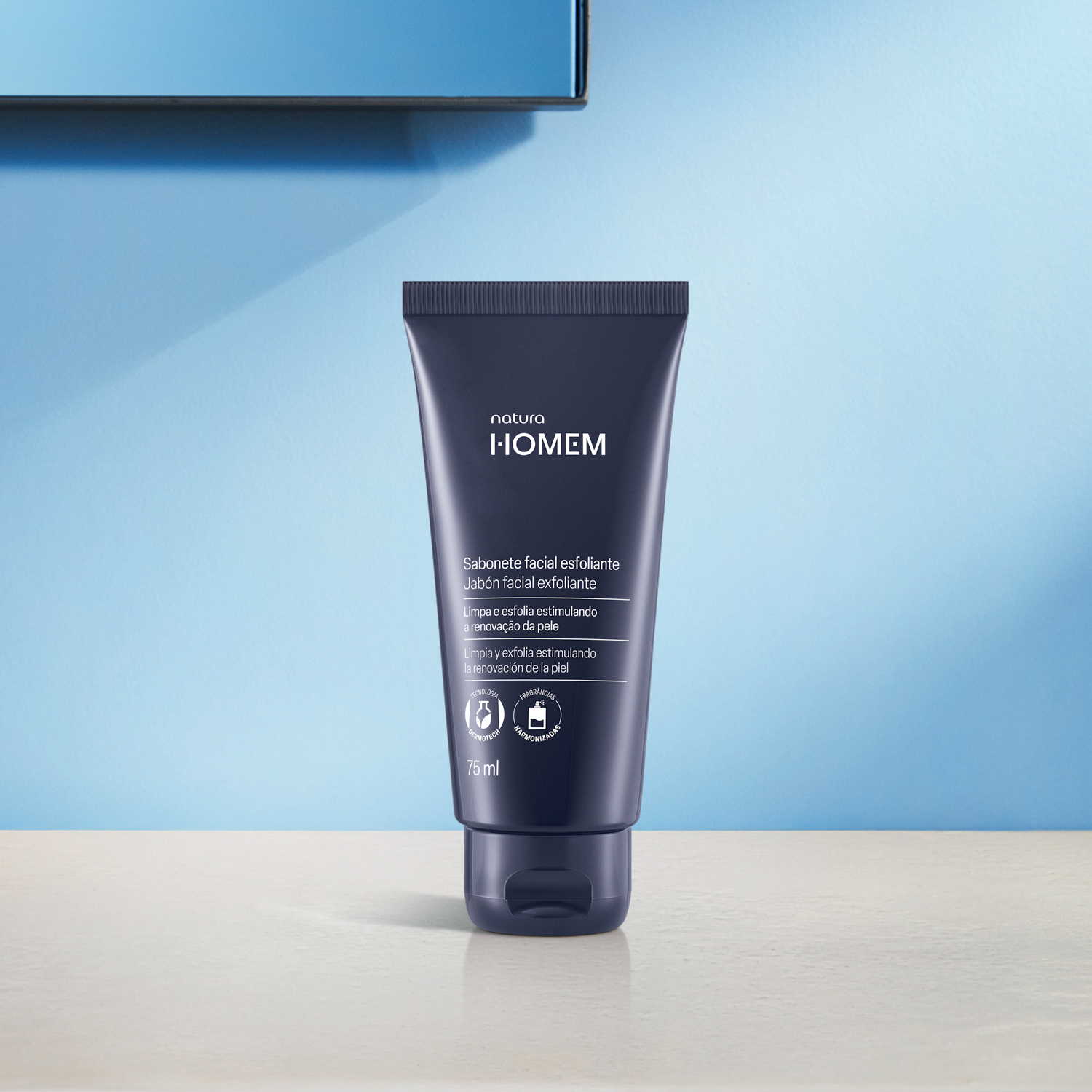 Sabonete Facial Esfoliante Natura Homem