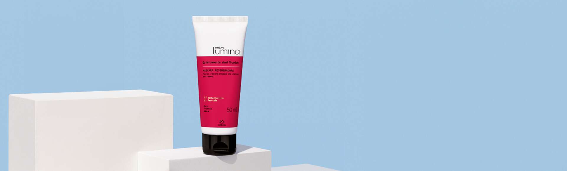 Máscara Regeneradora para Cabelos Quimicamente Danificados Lumina Mini