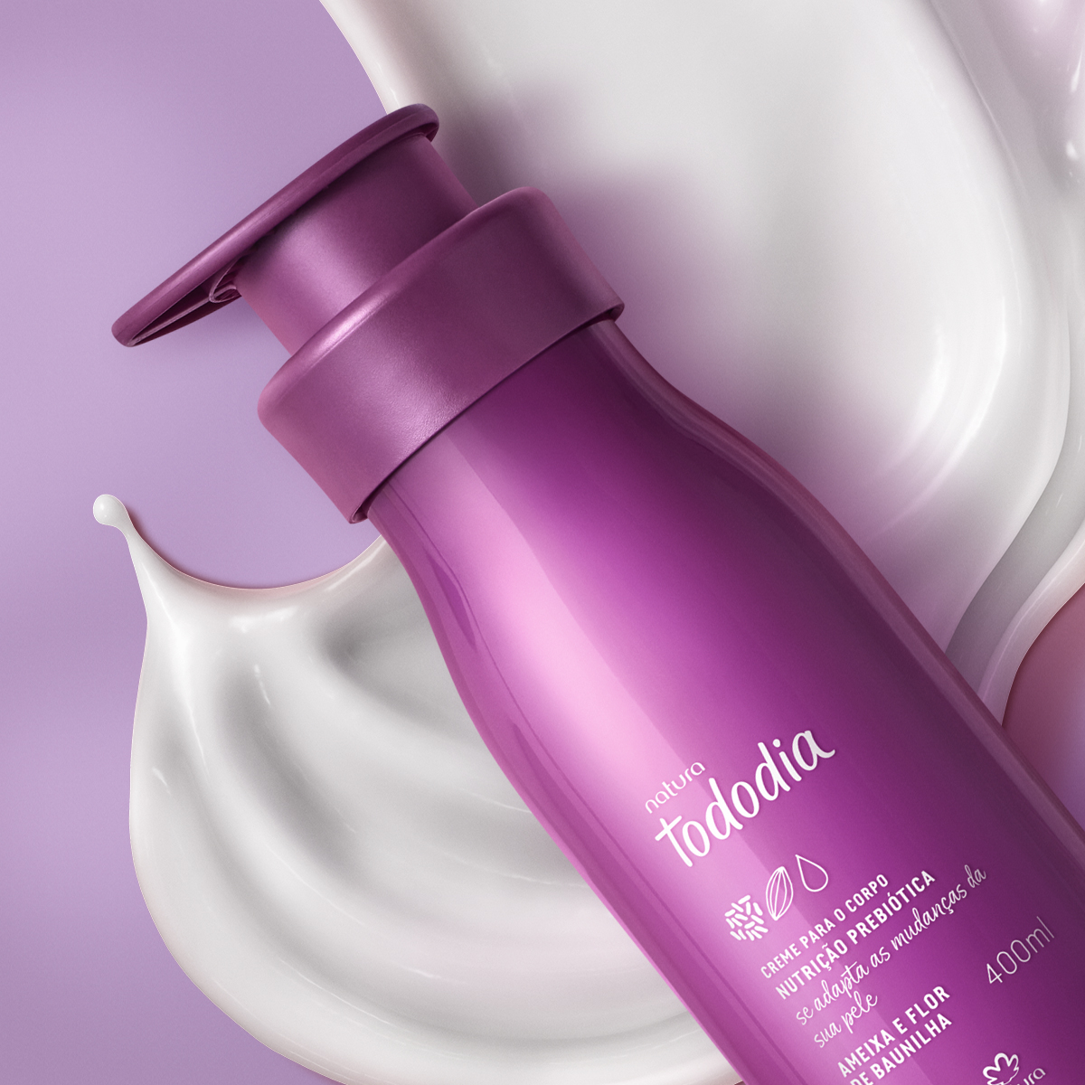 Creme Desodorante Nutritivo para o Corpo Tododia Ameixa e Flor de Baunilha