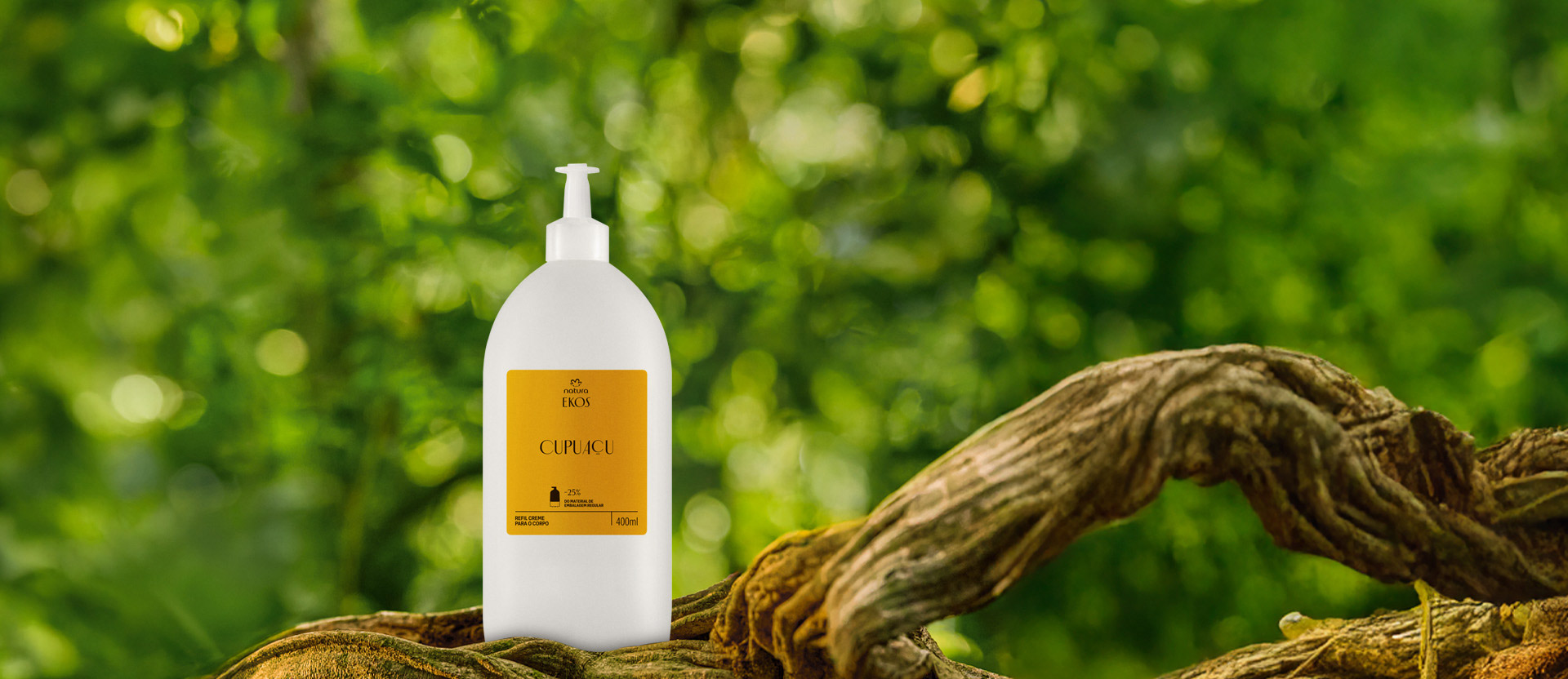 Refil Creme Desodorante Hidratante para o Corpo Ekos Cupuaçu