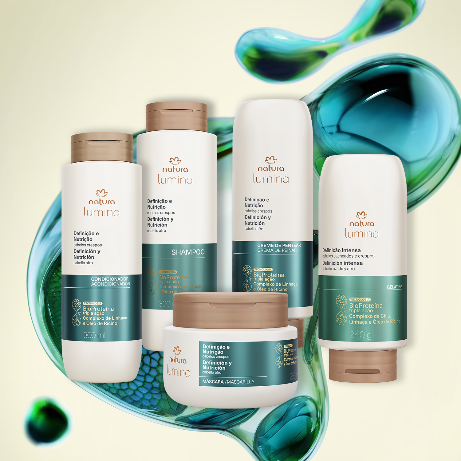 Kit Lumina Crespos Completo (5 produtos)