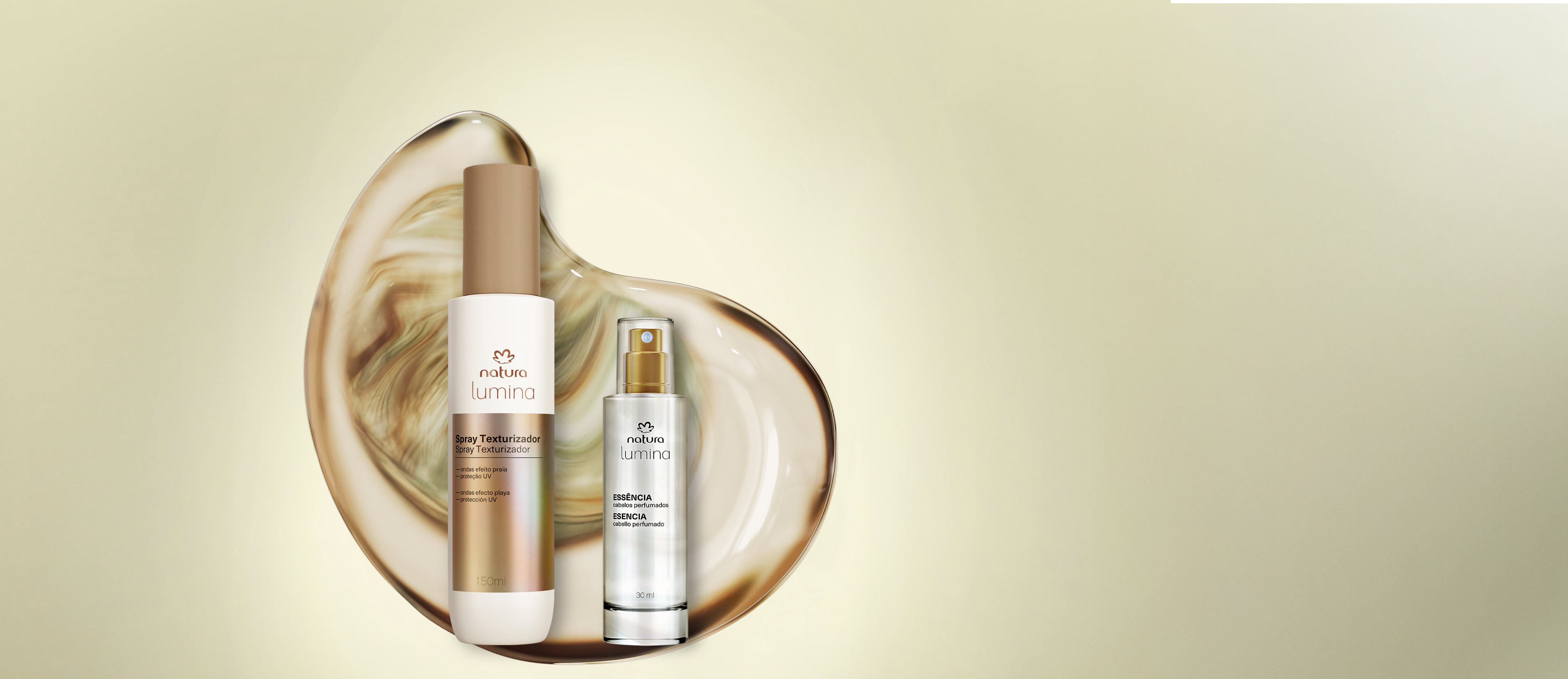 Kit Spray Texturizador e Essência para Finalização Lumina (2 produtos)