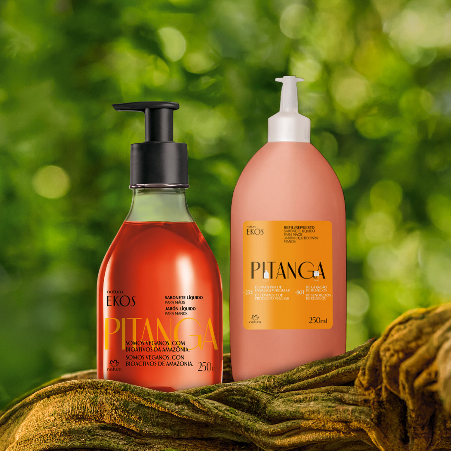 Kit Sabonete Líquido Ekos Pitanga com Refil