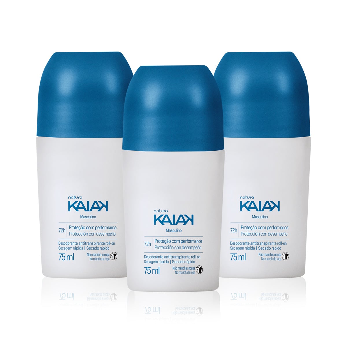 Kit Desodorante Antitranspirante Roll-on Kaiak Masculino