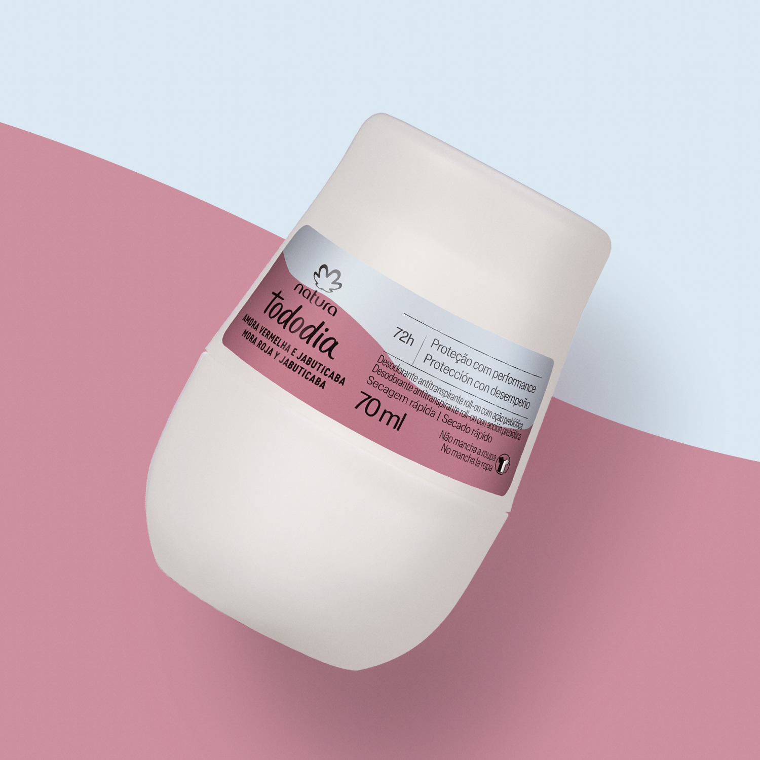 Desodorante Antitranspirante Roll-on Tododia Amora Vermelha e Jabuticaba