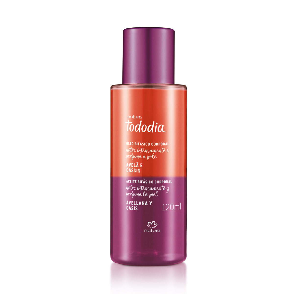Óleo Bifásico Corporal Tododia Avelã e Cassis 120 ml