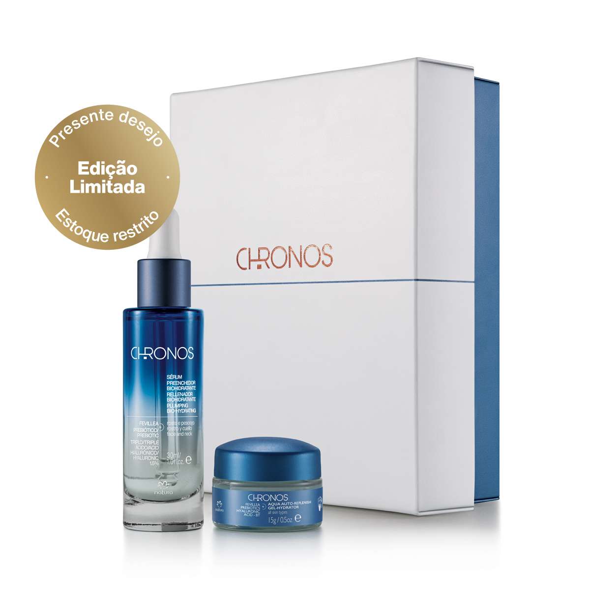 Presente Natura Chronos Biohidratação e Acqua