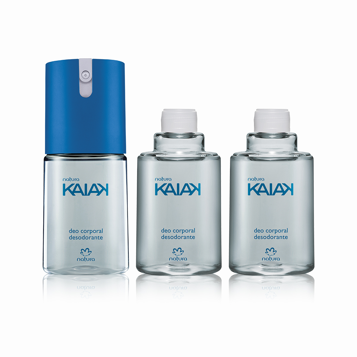 Kit Desodorante Spray Corporal Kaiak Masculino (2 produtos)