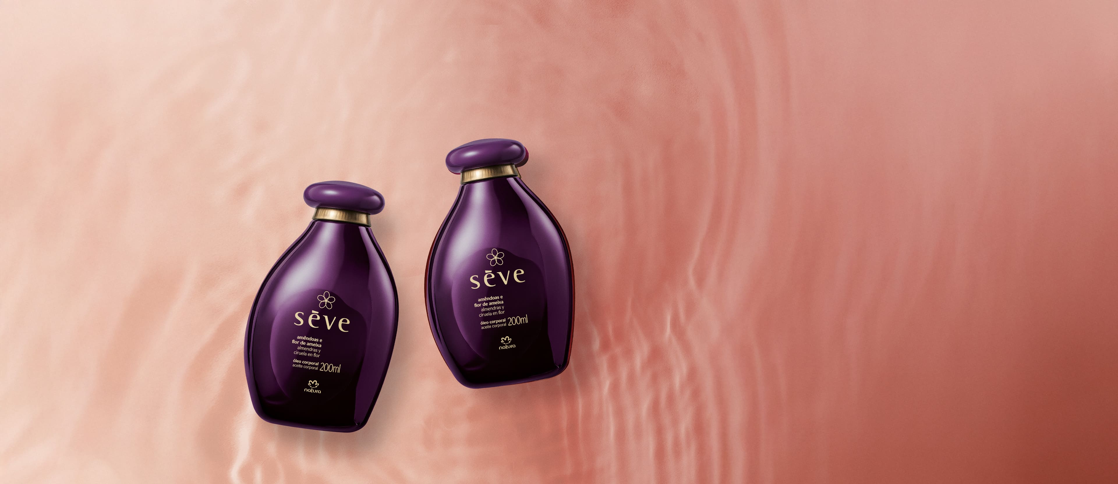 Kit Óleo Desodorante Corporal Sève Amêndoas e Flor de Ameixa (2 unidades)