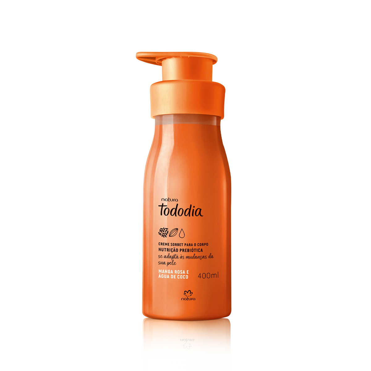 Creme Sorbet Desodorante Nutritivo para o Corpo Tododia Manga Rosa e Água de Coco 400 ml
  