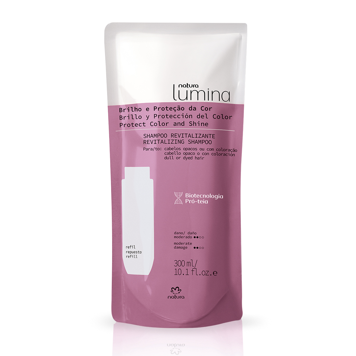 Refil Shampoo Revitalizante para Cabelos Opacos ou com Coloração Lumina
