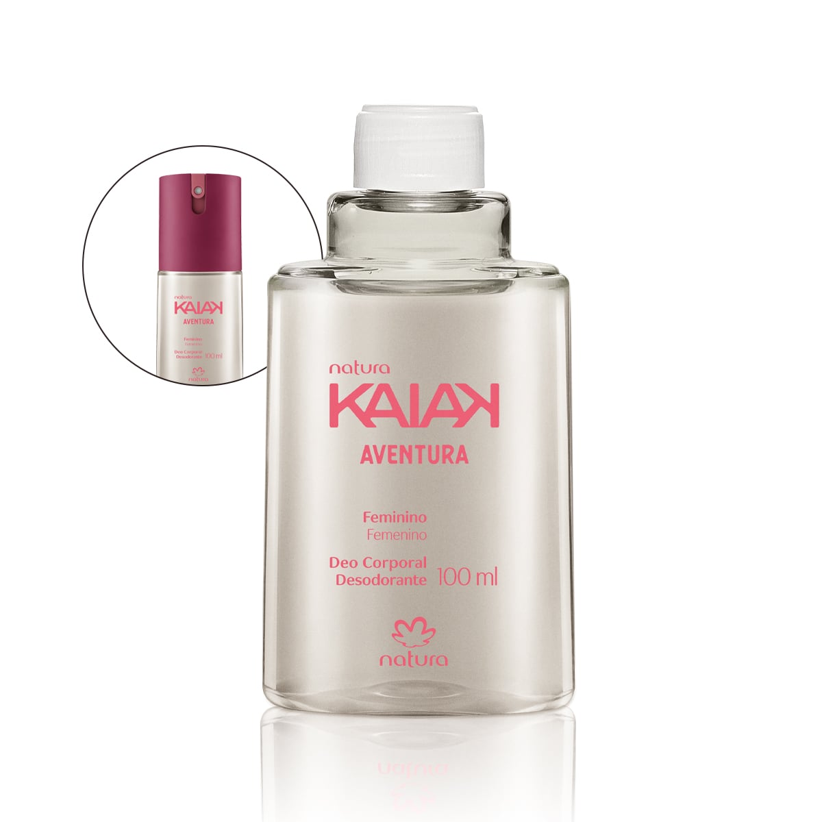 Refil Desodorante Corporal Feminino Kaiak Aventura 100 ml