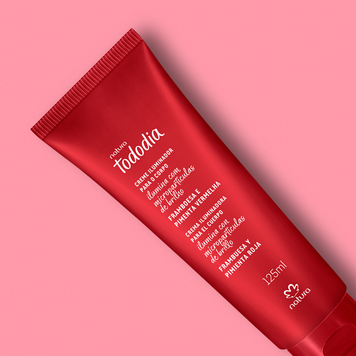 Desodorante Hidratante Corporal Iluminador Tododia Framboesa e Pimenta Vermelha