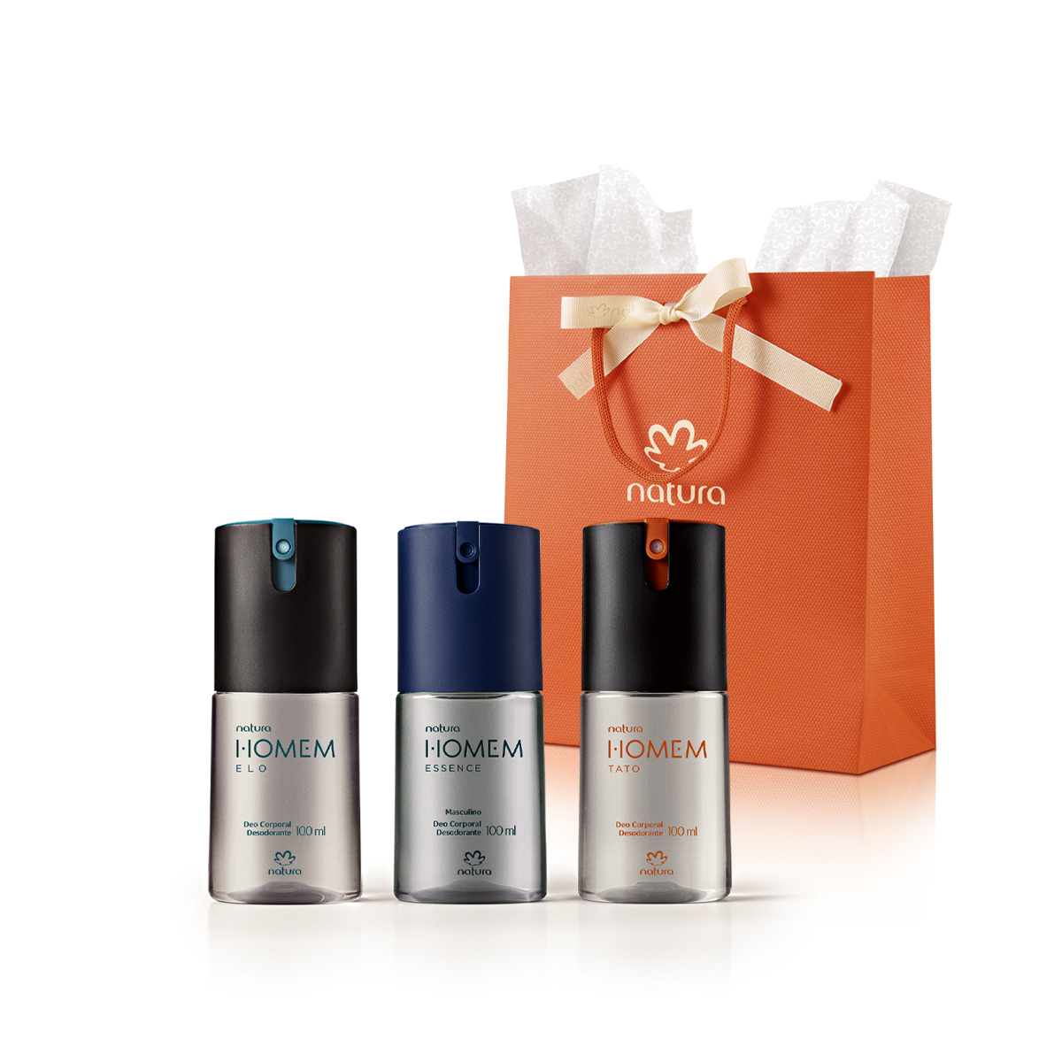 Presente Natura Homem Trio de Desodorantes (3 unidades) 3 un de 100 ml Presente Natura Homem Trio de Desodorantes (3 unidades) 3 un de 100 ml