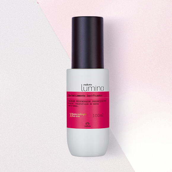 Sérum Regenerador Progressivo para Cabelos Quimicamente Danificados Lumina + Cupom