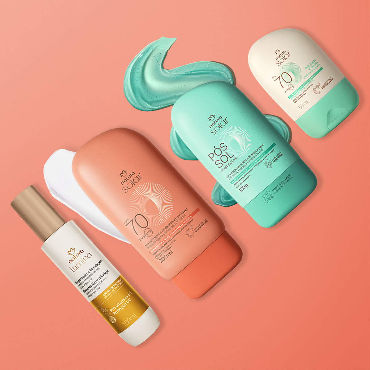 Kit Lumina e Natura Solar com Proteção para Pele Mista a Oleosa