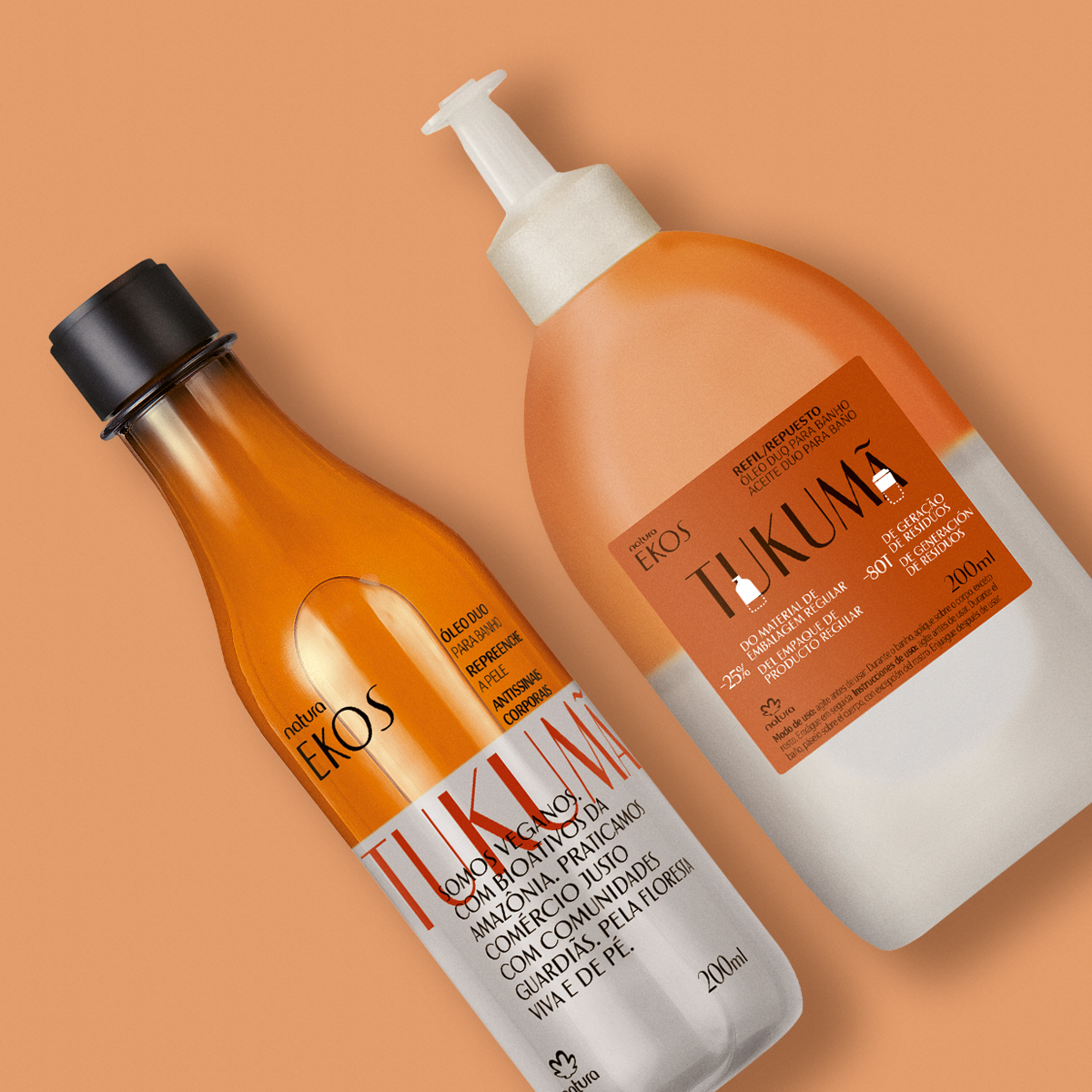 Kit Óleo Bifásico Desodorante Corporal Ekos Tukumã com Refil (2 produtos)