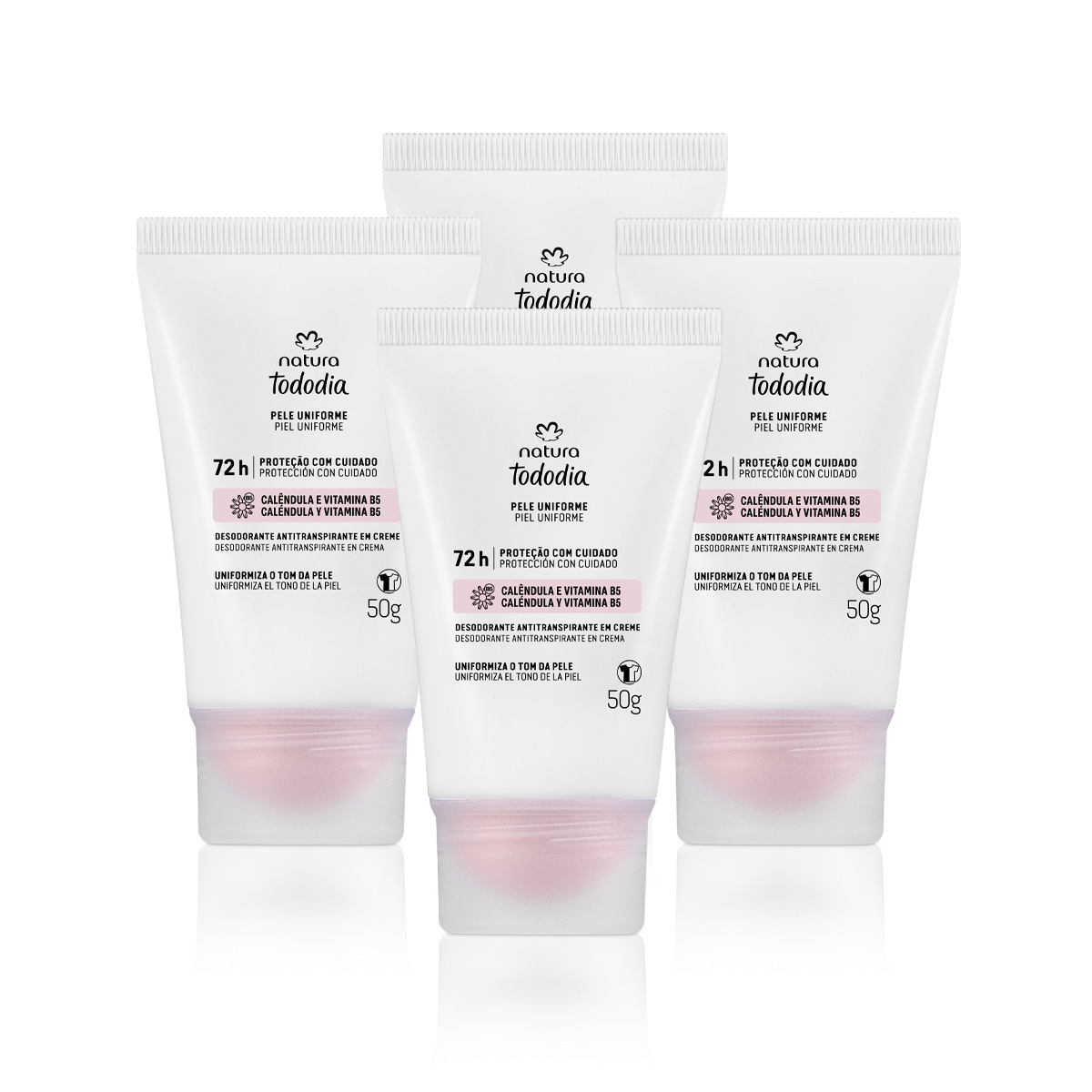 Kit Desodorante em Creme Tododia Pele Uniforme (4 produtos)