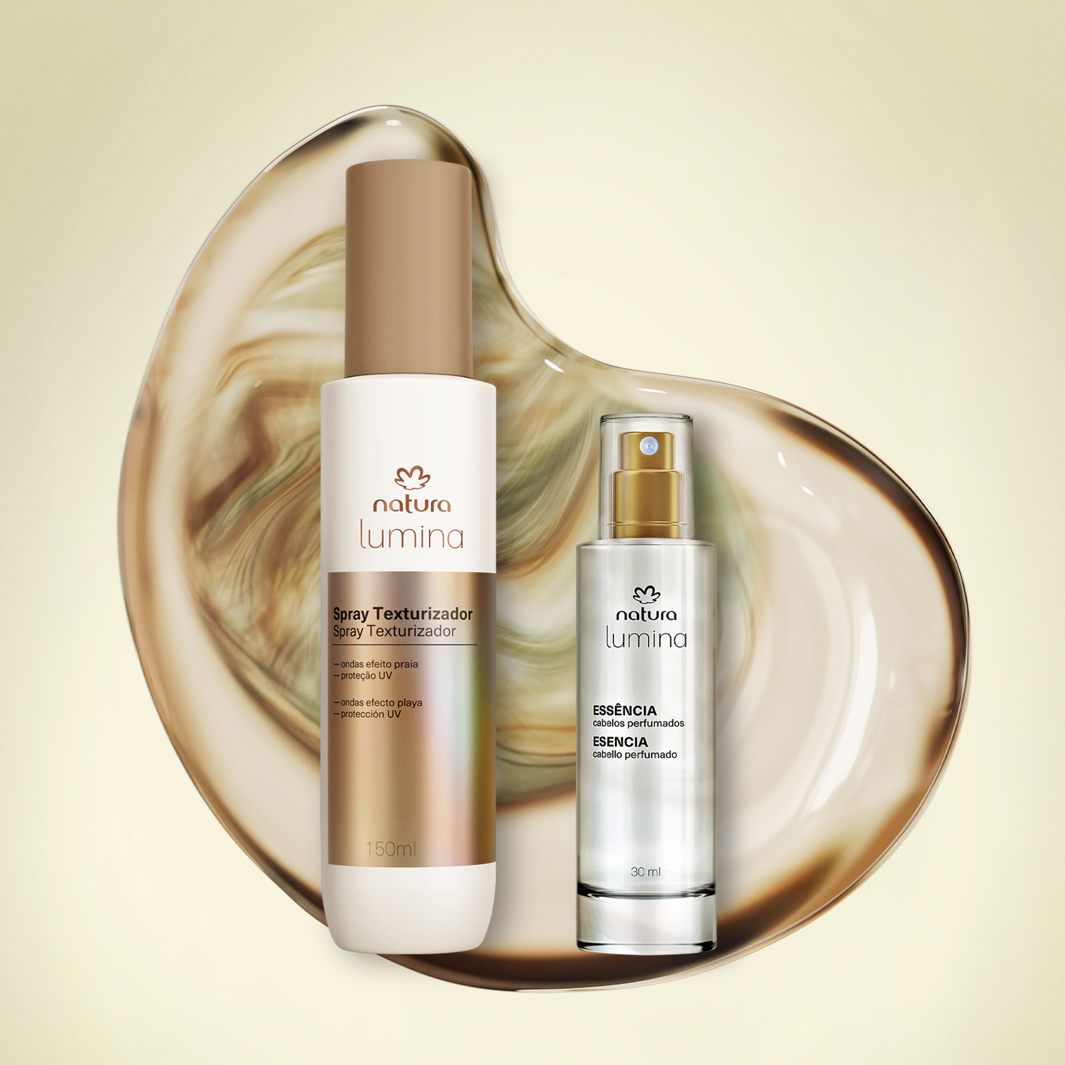 Kit Spray Texturizador e Essência para Finalização Lumina (2 produtos)