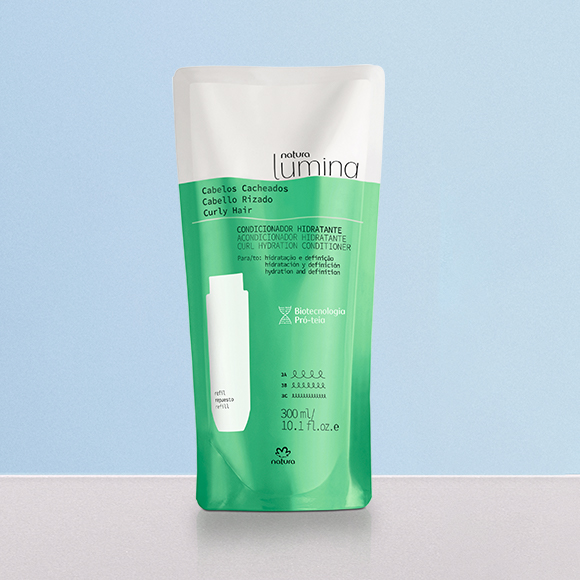 Refil Condicionador Hidratante para Cabelos Cacheados Lumina