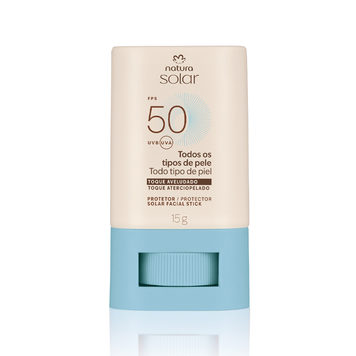 Protetor Solar Facial Stick FPS 50 Natura Solar 15 g Protetor Solar Facial Stick FPS 50 Natura Solar 15 g