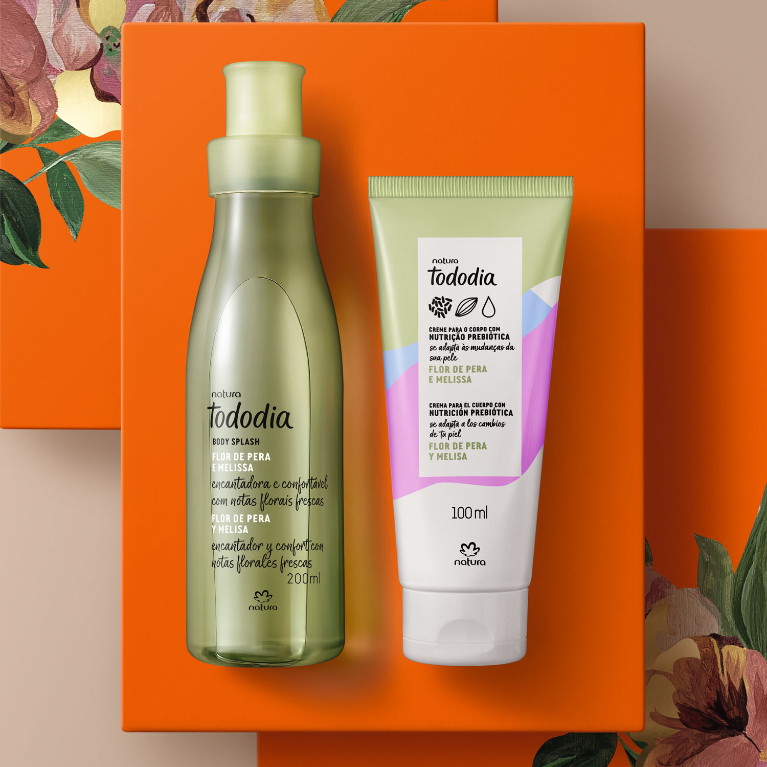 Presente Dia das Mães Tododia Hidratação e Perfumação Flor de Pêra e Melissa