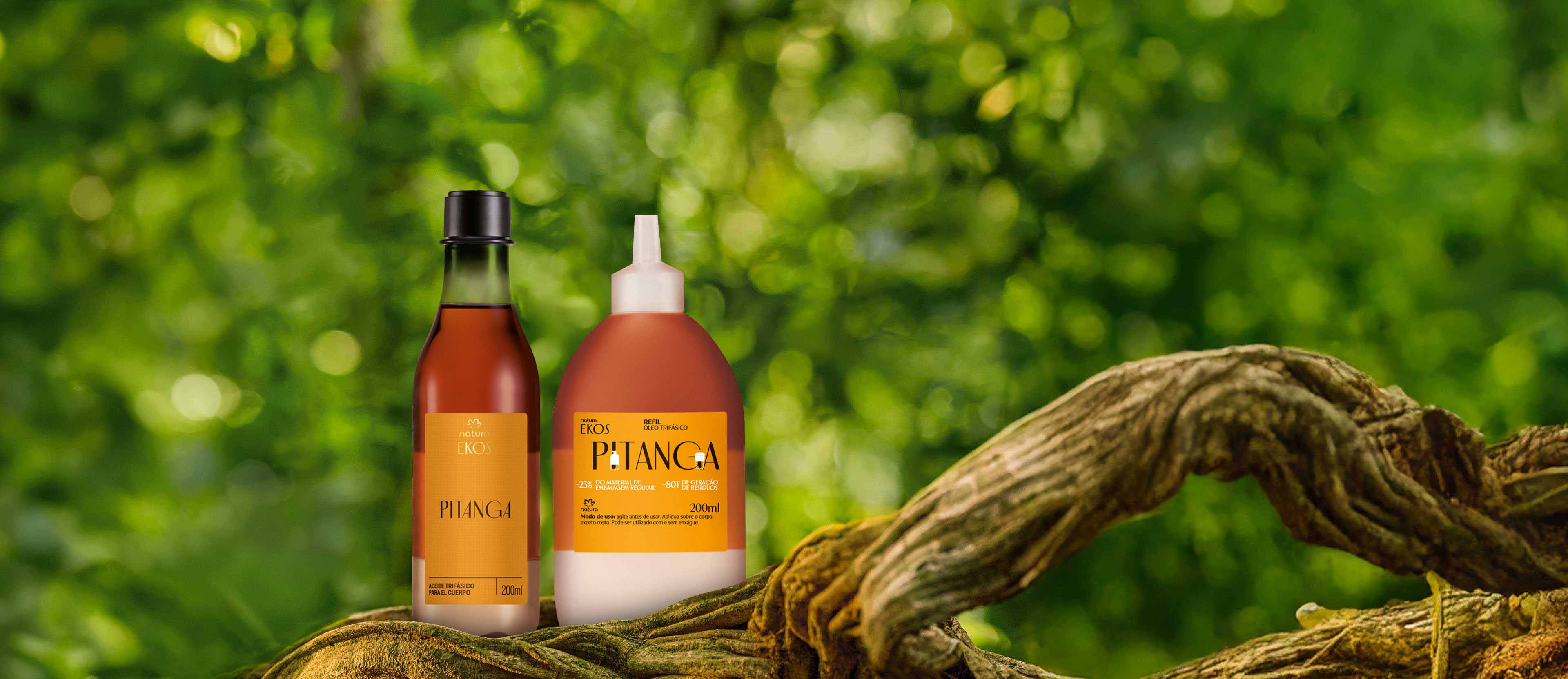 Kit Óleo Trifásico Desodorante Corporal Ekos Pitanga com Refil