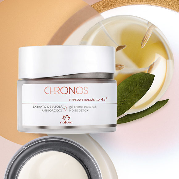 Gel Creme Antissinais 45+ Noite Firmeza e Radiância Chronos