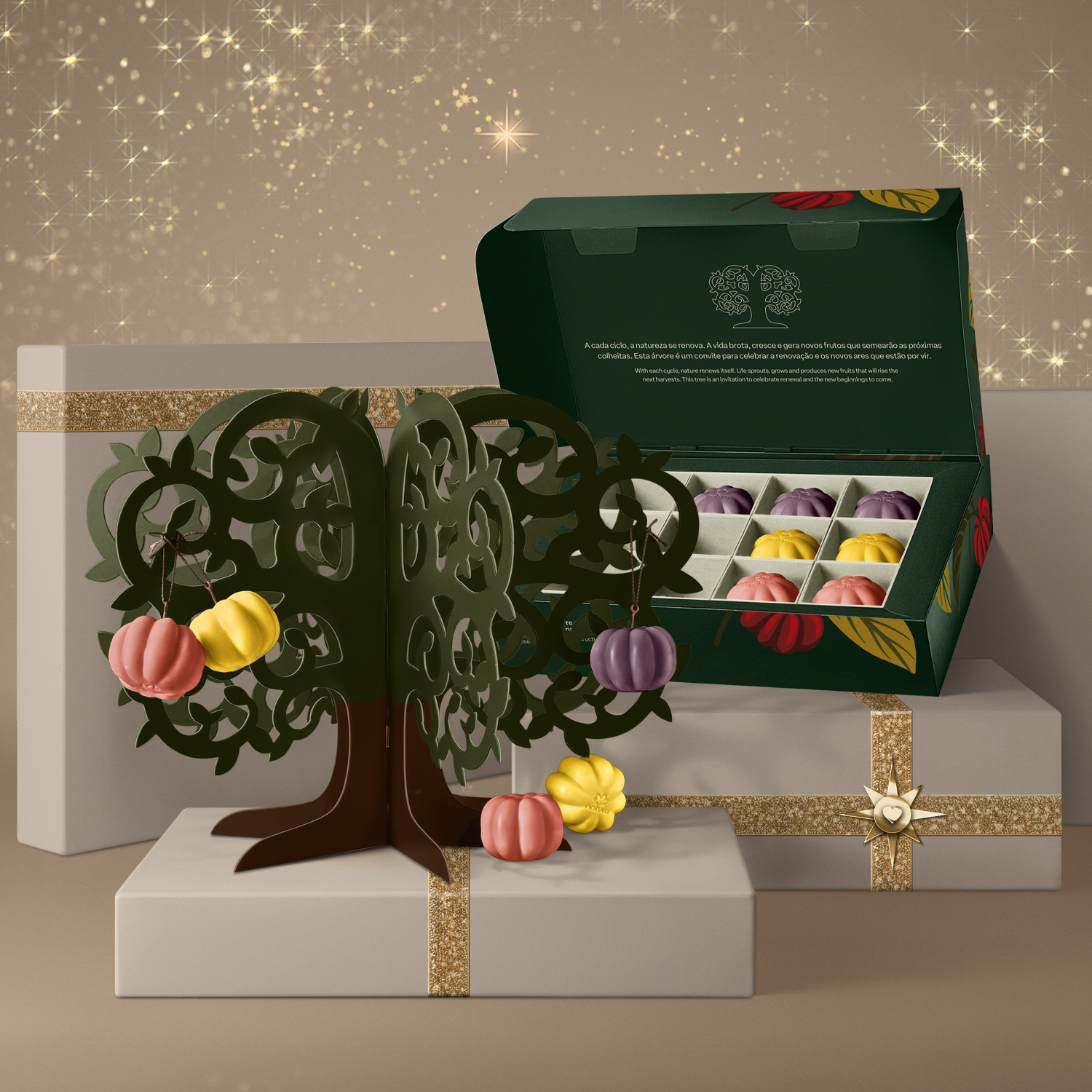 Presente Natura Ekos Árvore Colheita