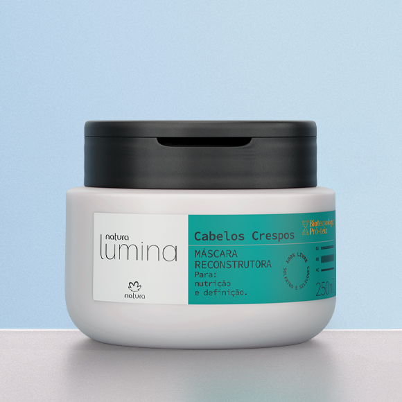 Máscara Reconstrutora para Cabelos Crespos Lumina