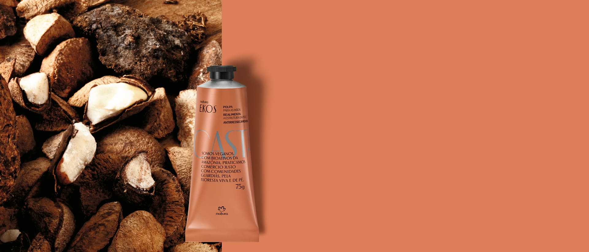 Polpa Hidratante para as Mãos Ekos Castanha 40 g