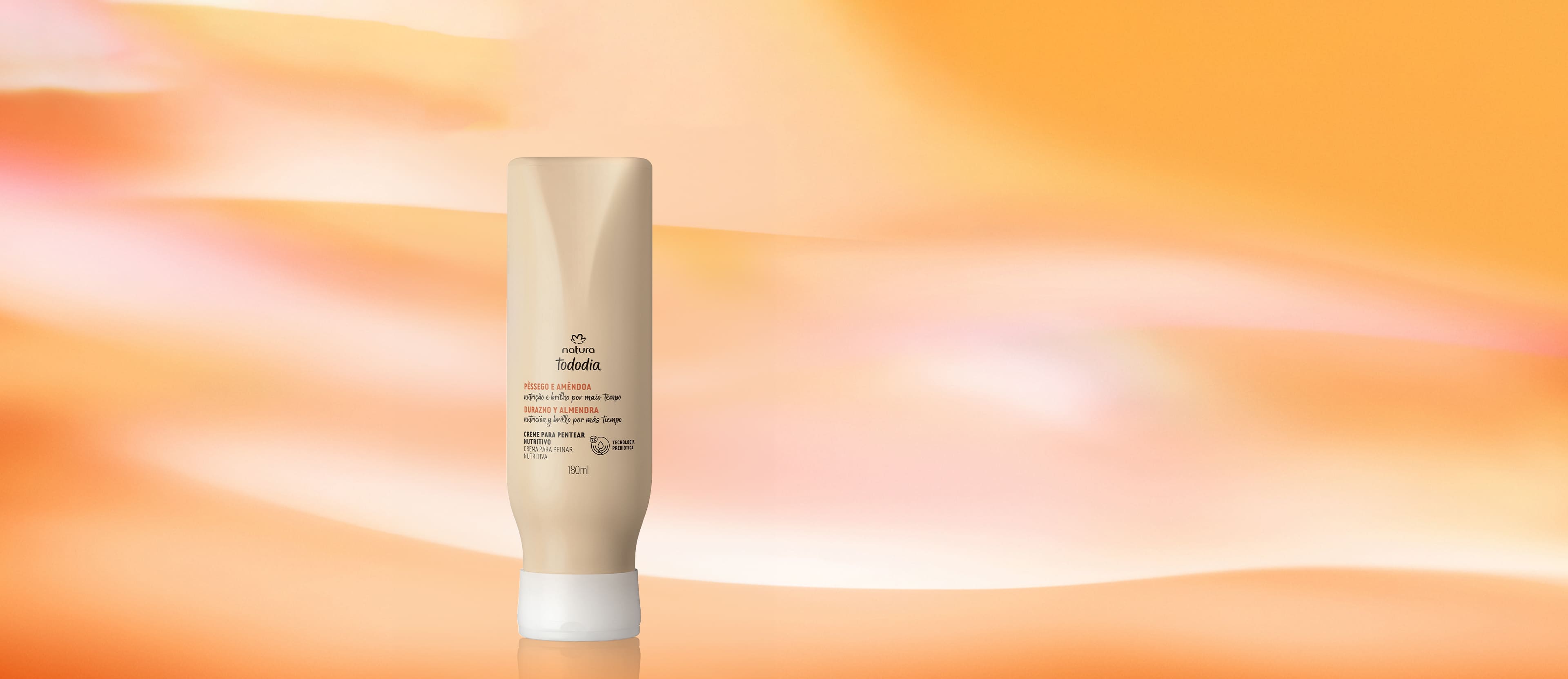 Creme para Pentear Nutritivo Tododia Pêssego e Amêndoa 180 ml