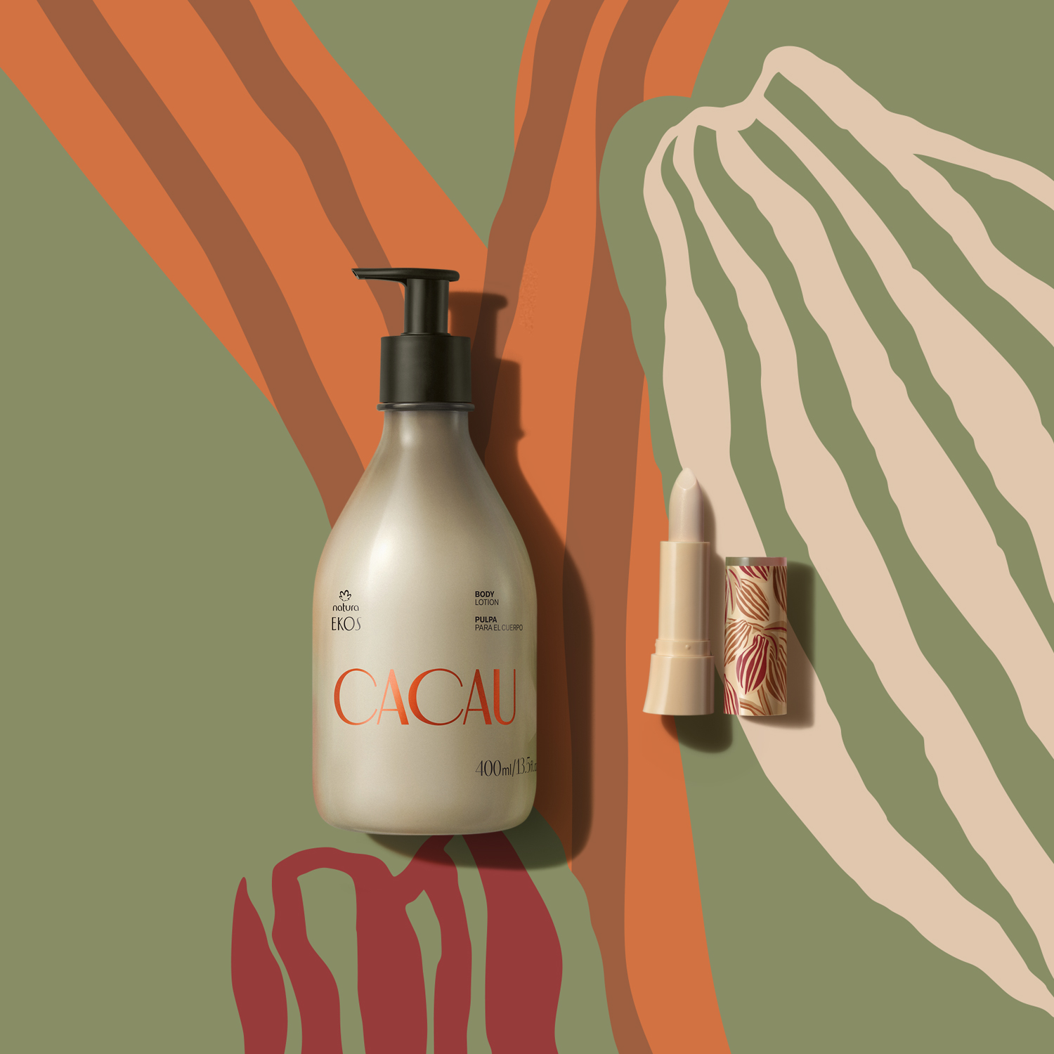 Kit Ekos Cacau Hidratante e Protetor Labial (2 produtos)