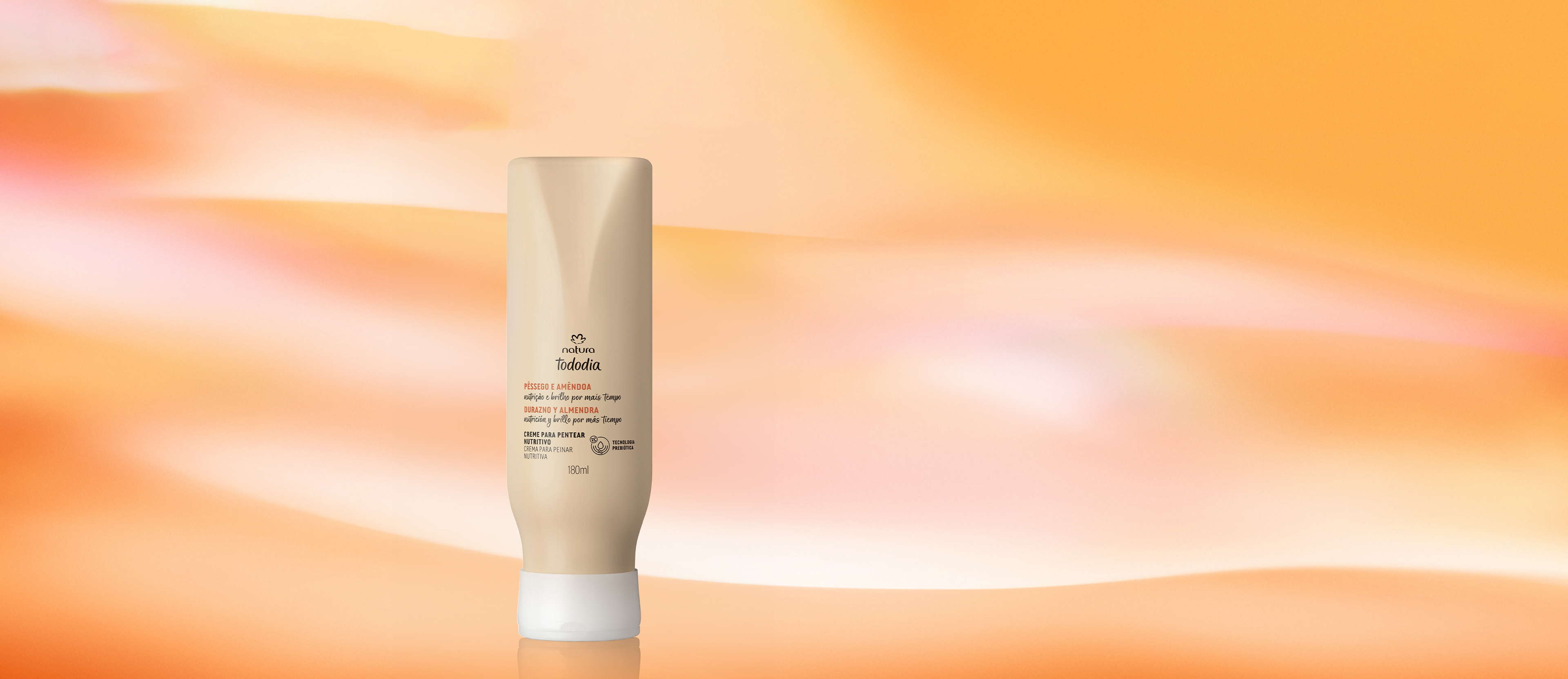 Creme para Pentear Nutritivo Tododia Pêssego e Amêndoa 180 ml