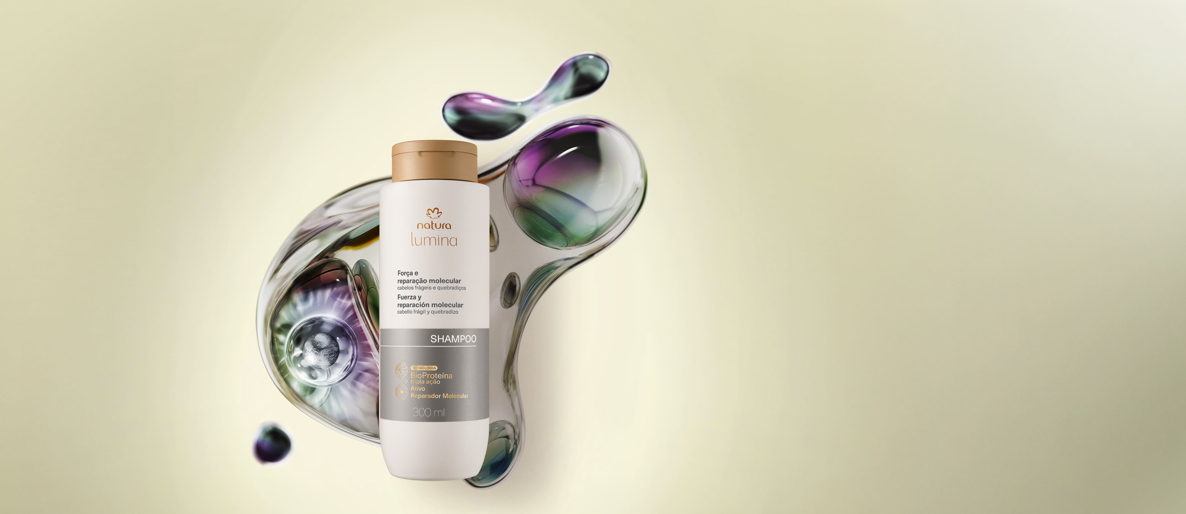 Shampoo Força e Reparação Molecular Lumina