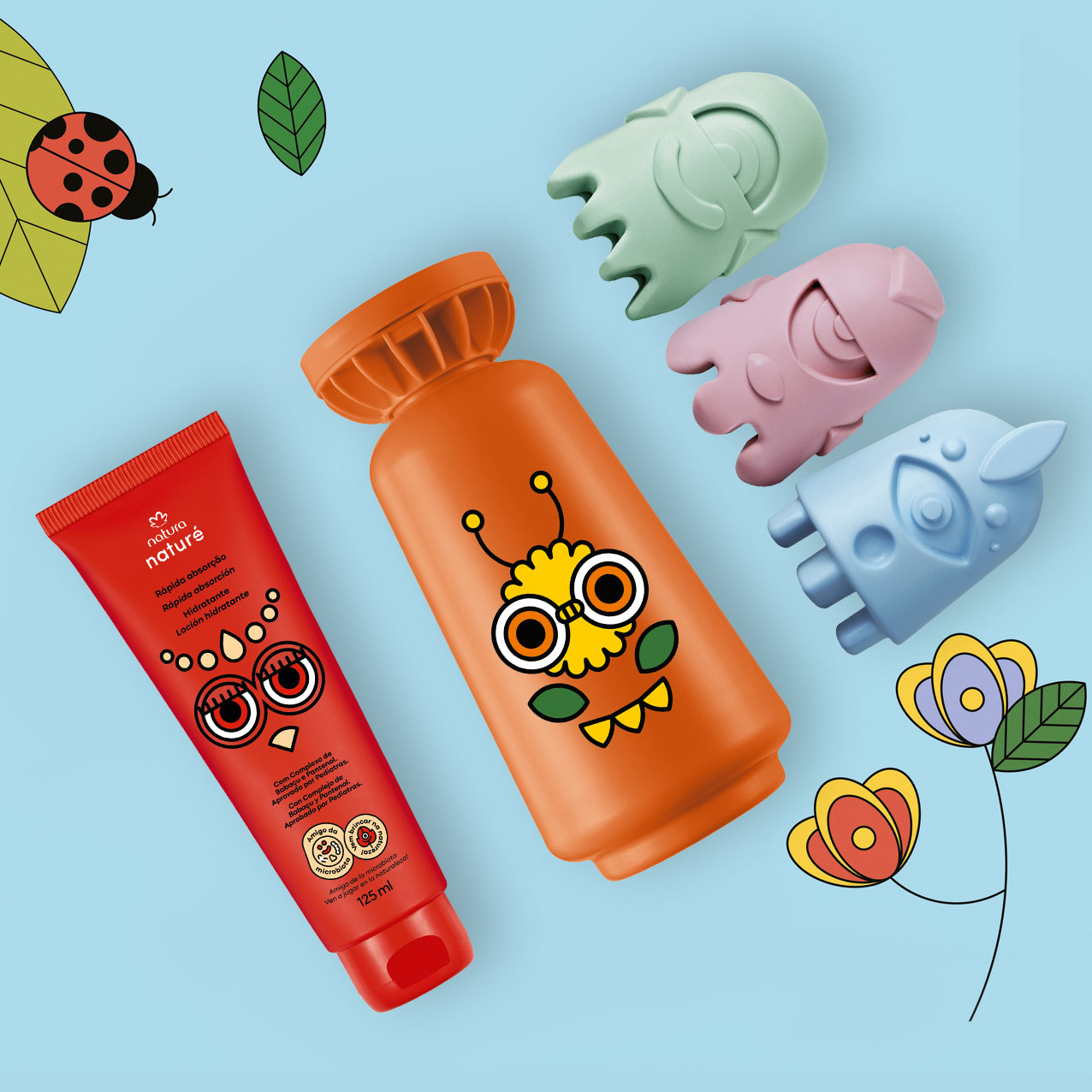 Kit Naturé Shampoo 2 em 1, Sabonete em Barra e Hidratante (3 produtos)