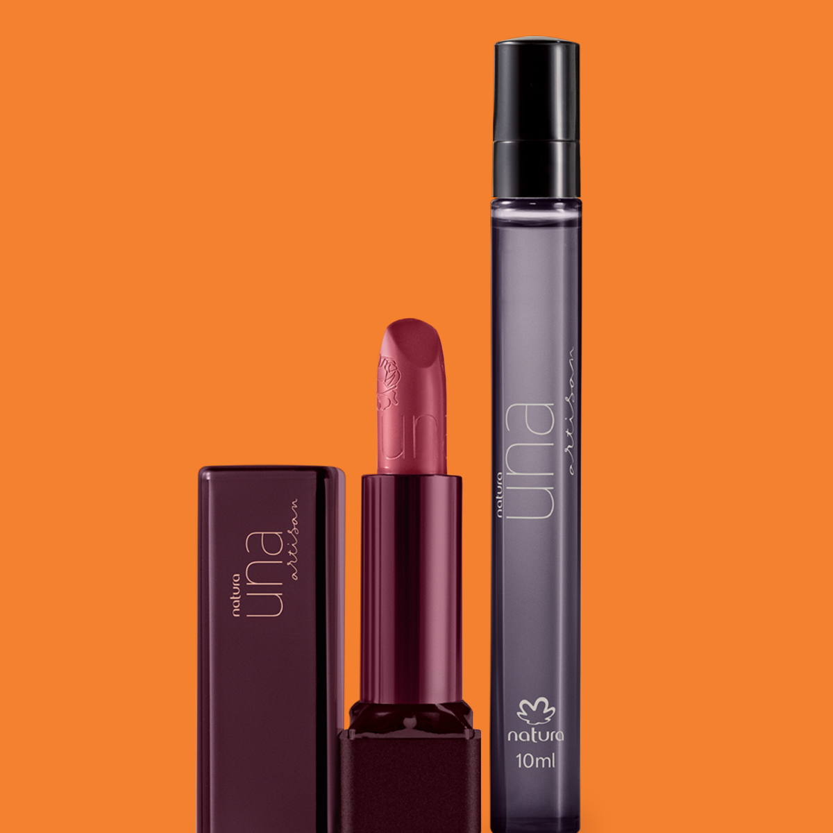 Presente Natura Una Artisan Deo Parfum e Batom